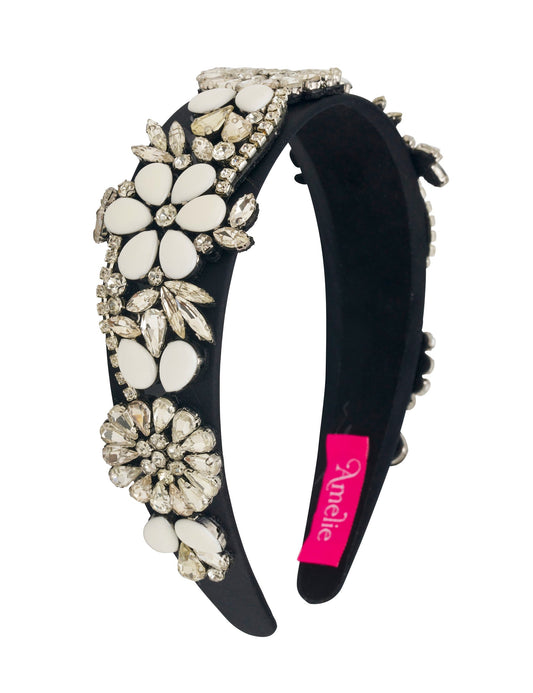 GROUP48 FLORA EMBELLISHED WIDE HEADBAND (Print)