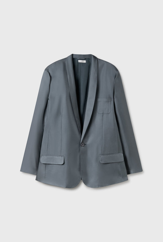 Silk Laundry Twill Miami Blazer (Slate)