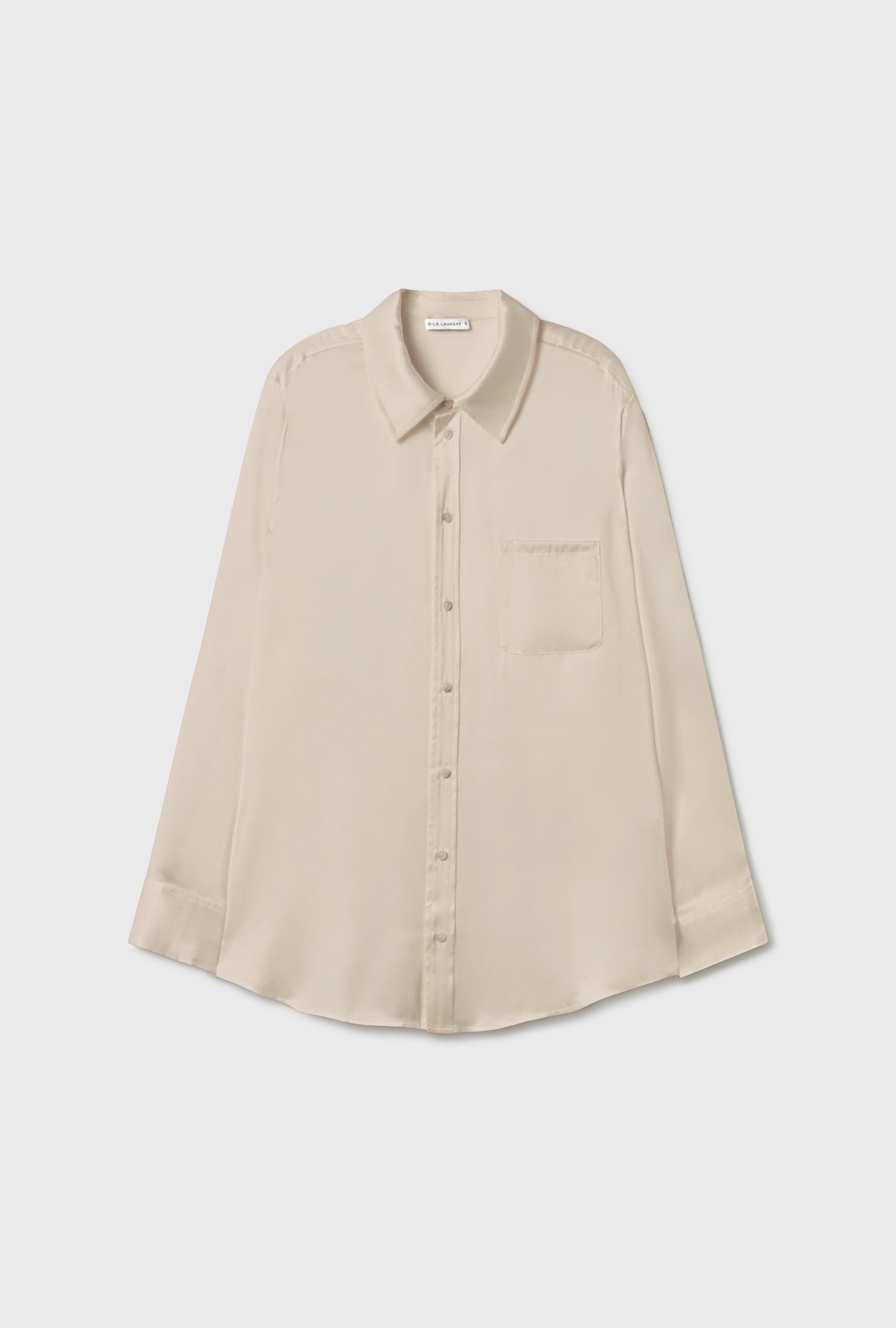 Silk Laundry Boyfriend Shirt (Hazelnut)