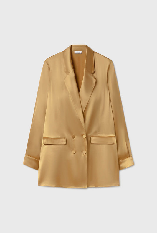 Silk Laundry Relaxed Blazer (Cowrie)