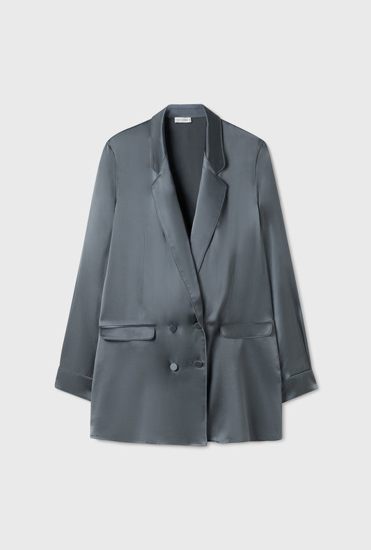 Silk Laundry Relaxed Blazer (Slate)