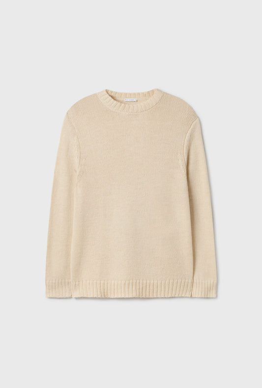 Silk Laundry Knit Crewneck (Natural)