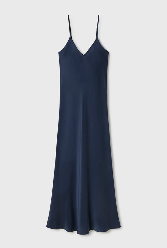 Silk Laundry 90S Slip Dress (Midnight)