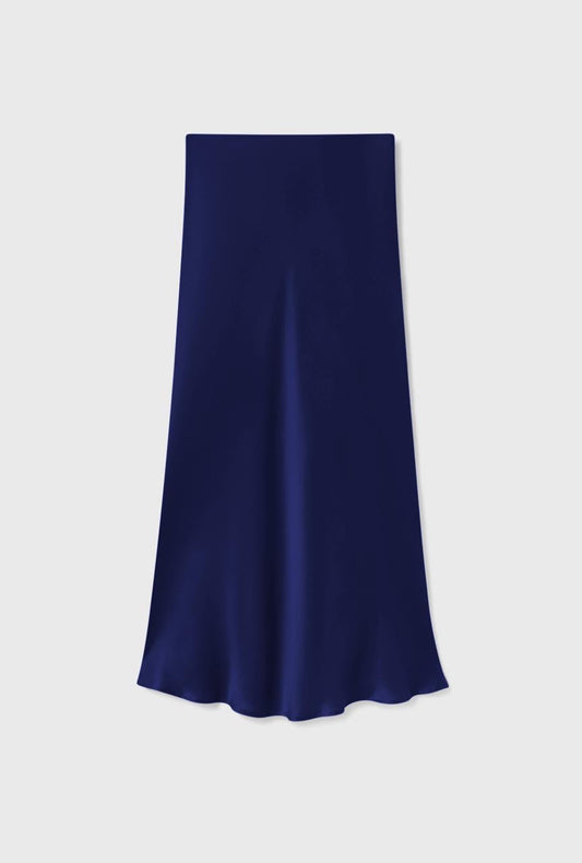 Silk Laundry LONG BIAS CUT SKIRT (Purple Rain)