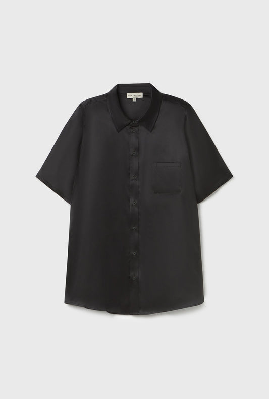 Silk Laundry Short Sleeve Boyfriend Shirt (Year Of The Horse)