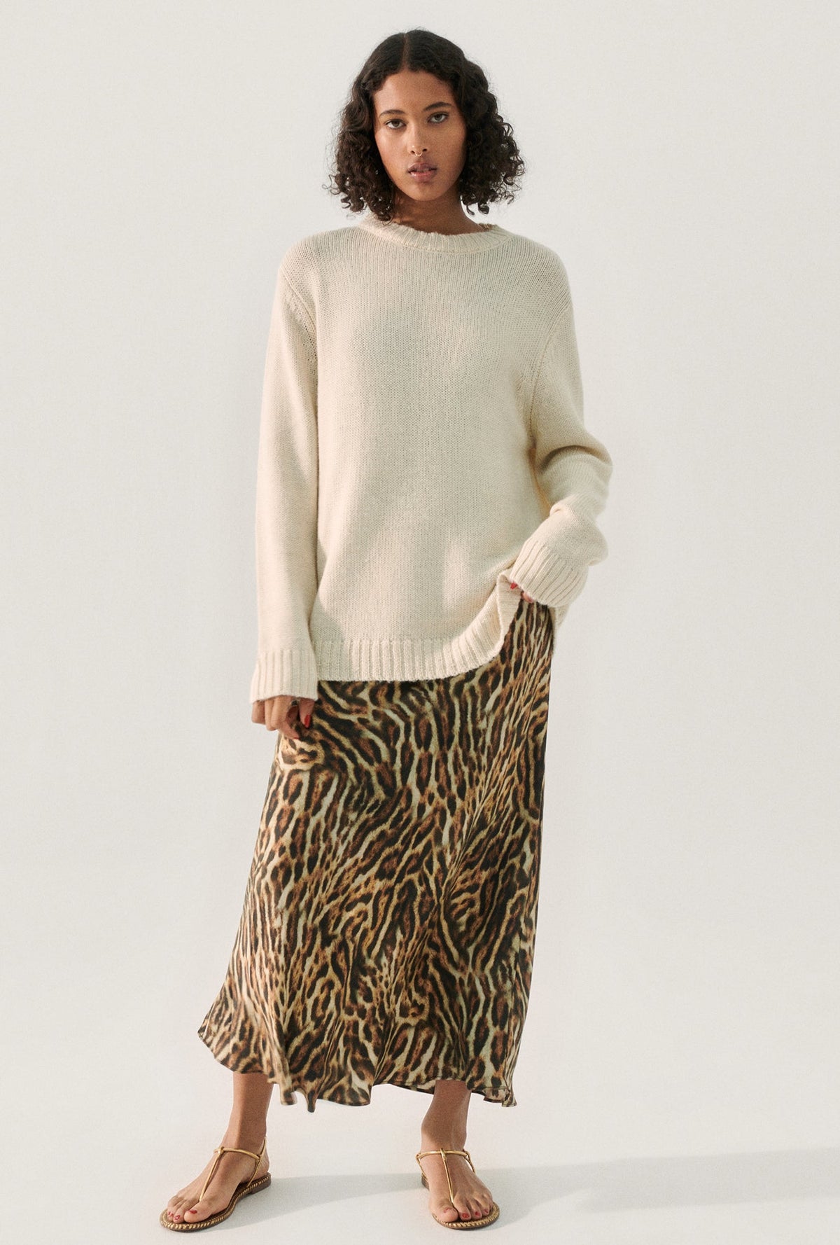 Silk Laundry Knit Crewneck (Natural)