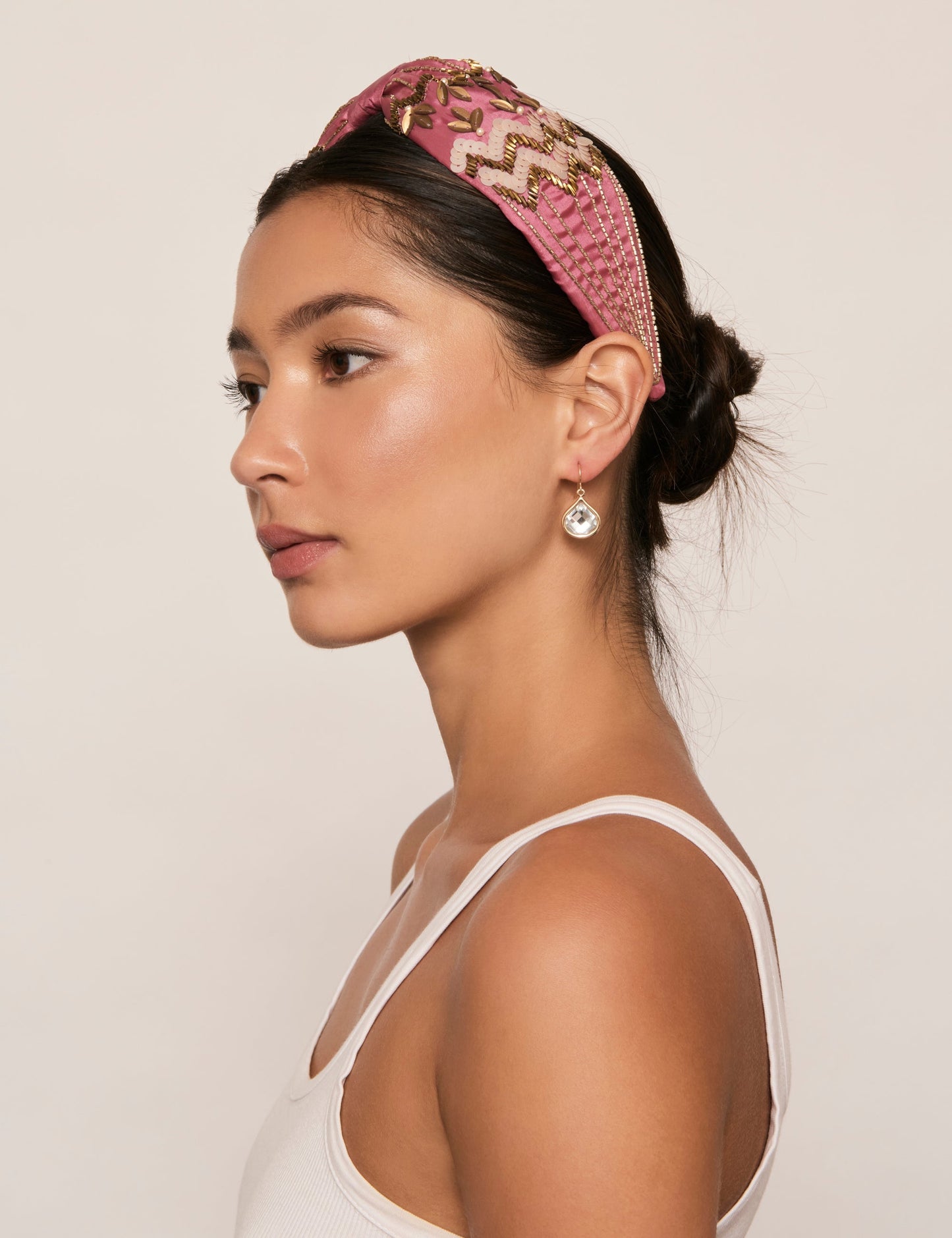 GROUP48 SEQUIN EMBELLISHED SOFT FORM HEADBAND (Print)