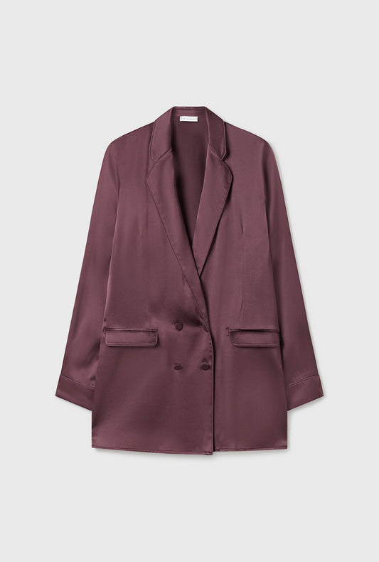 Silk Laundry Relaxed Blazer (Cacao)