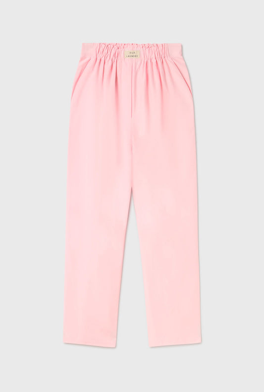 Cotton Silk Paper Bag Pants (Hydrogen)