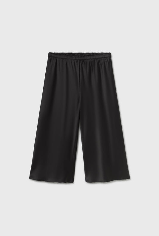 Silk Laundry Peddle Pushers (Black)