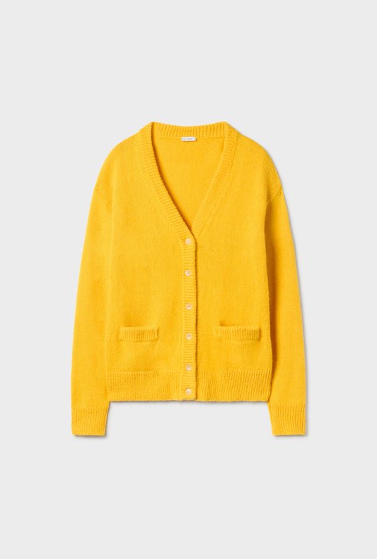 Silk Laundry Alpaca Slouch Cardigan (Marigold)