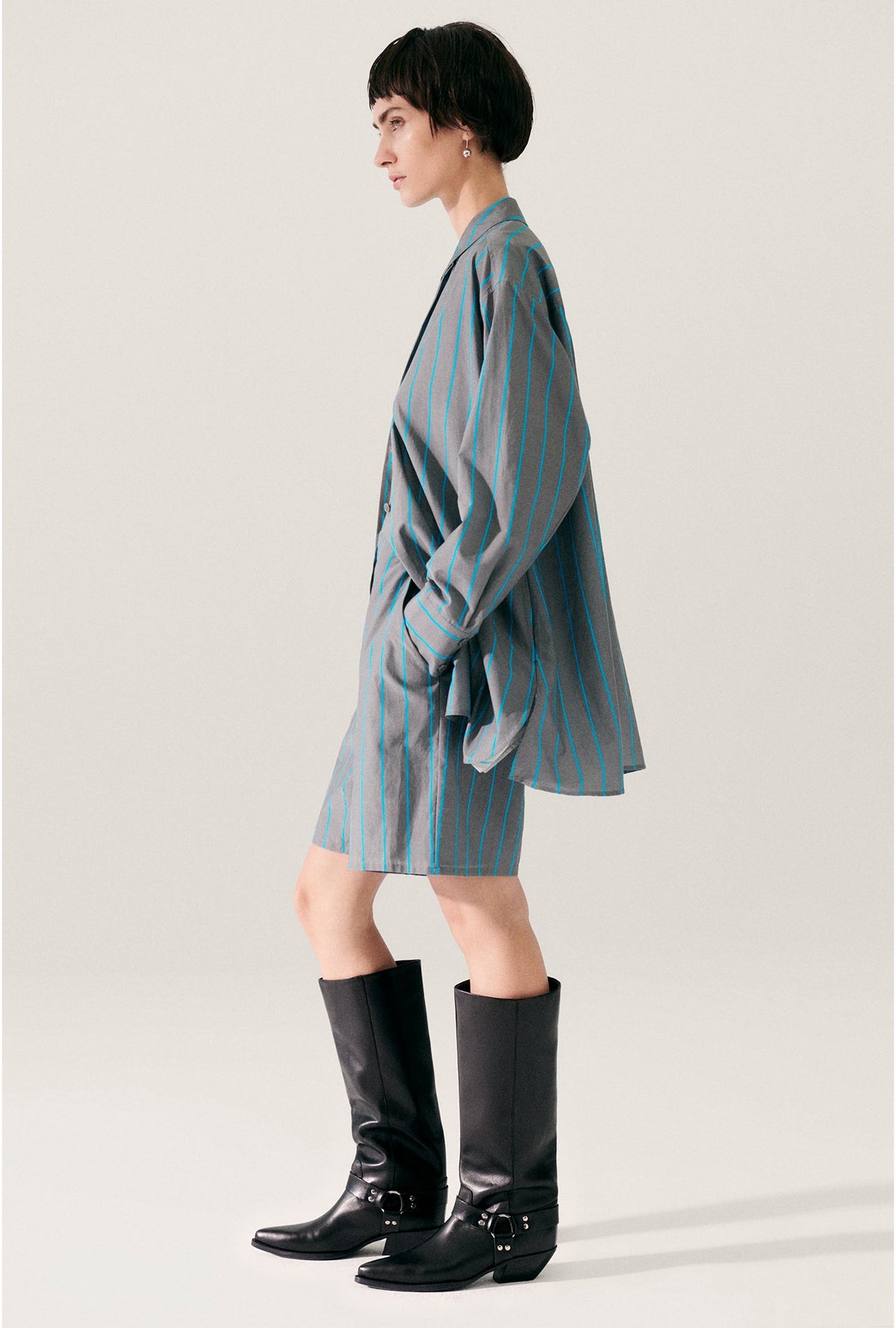 Laundry Cotton Silk Morning Shirt (Oxygen Stripe)