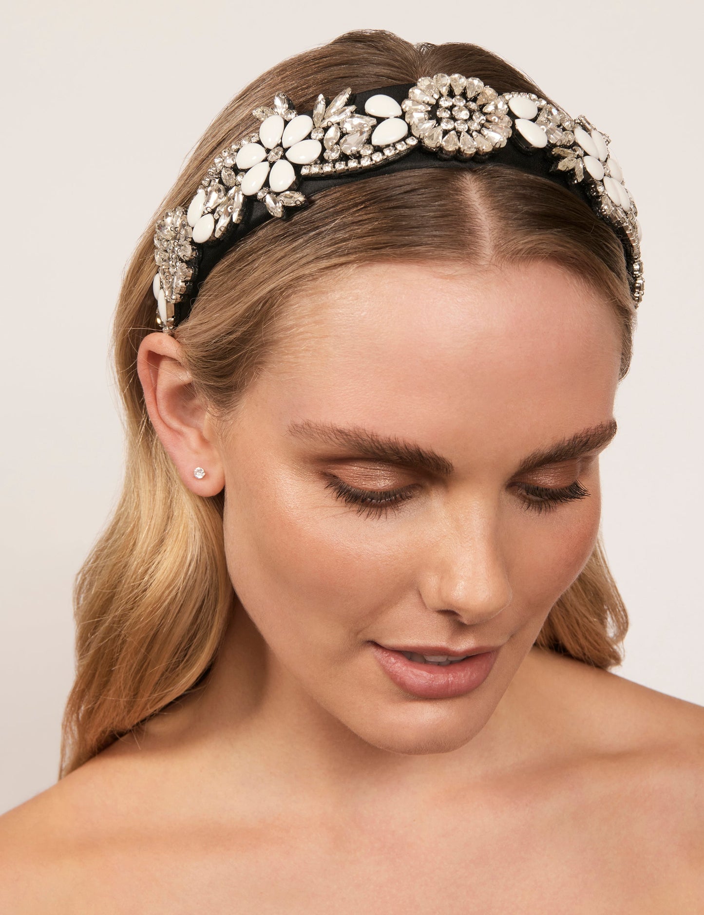 GROUP48 FLORA EMBELLISHED WIDE HEADBAND (Print)