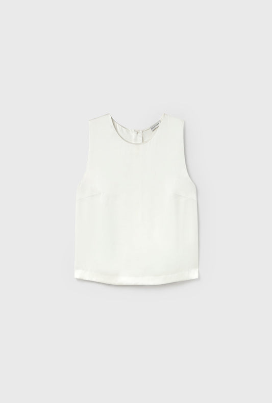 Silk Laundry Elena Top (White)