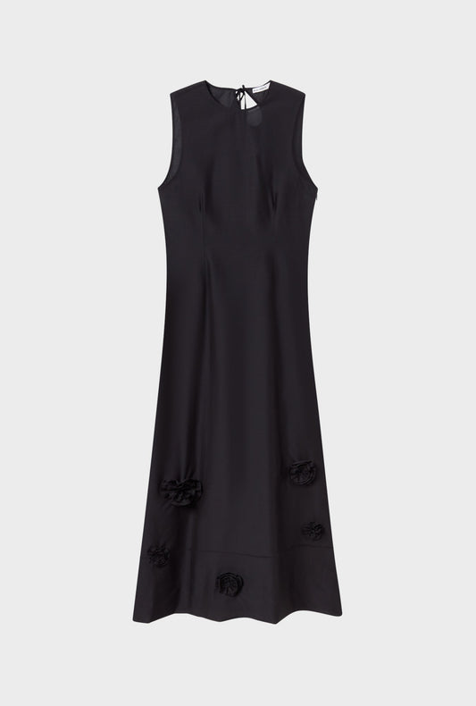 Cotton Silk Ella Dress (Black)