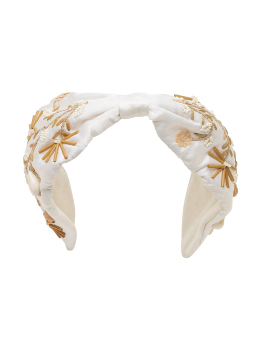 Colette COASTAL BEADED WIDE KNOT HEADBAND (Print)