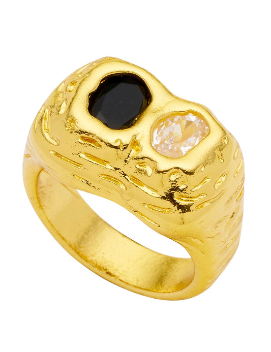 Colette ORGANIC CRYSTAL STATEMENT RING (Print)