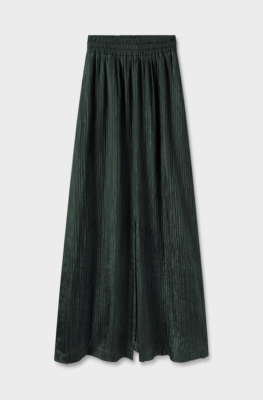 Silk Laundry Crinkle Skirt (Cedar)