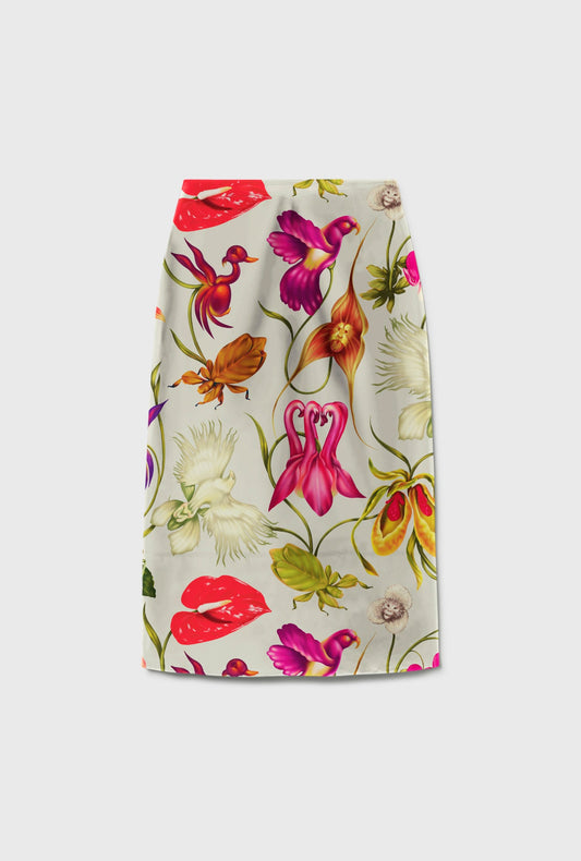 Cotton Silk Spectrum Skirt (Wonderland)