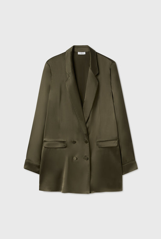 Silk Laundry Relaxed Blazer (Pine)