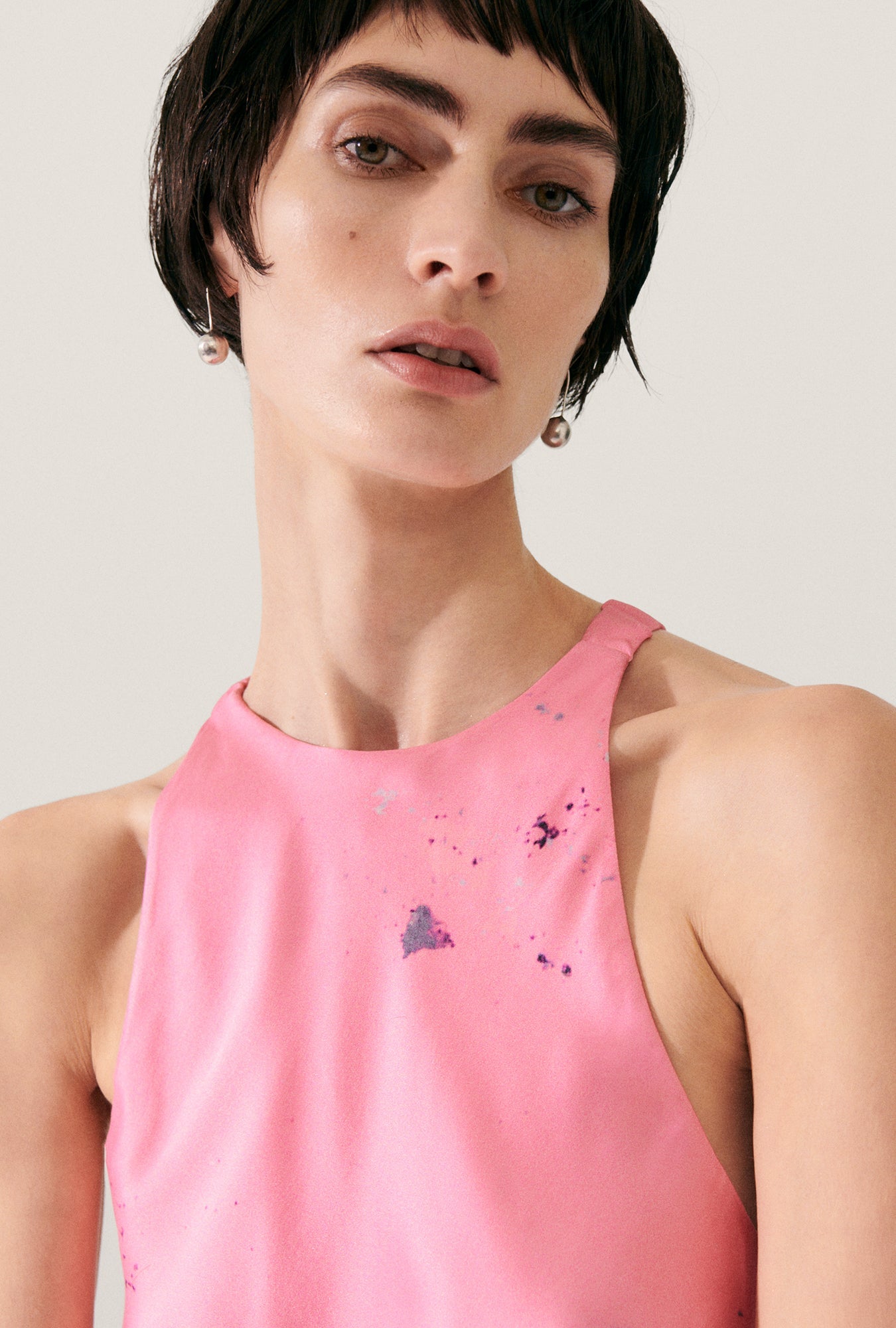Silk Laundry High Low Dress (Hog Wash)