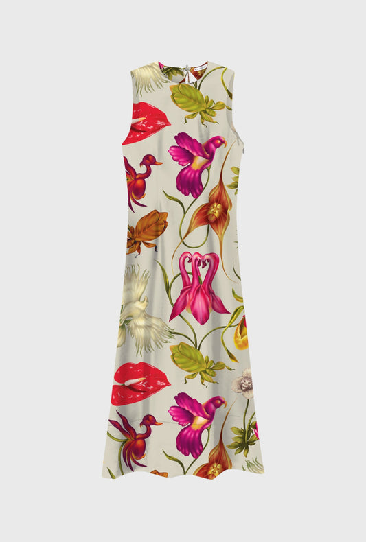 Cotton Silk Ella Dress (Wonderland)