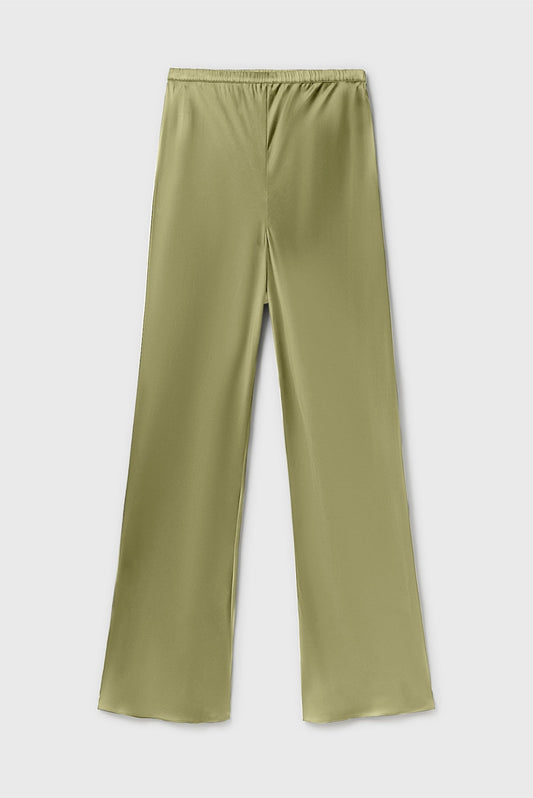 Silk Laundry Bias Cut Pants (Sage)