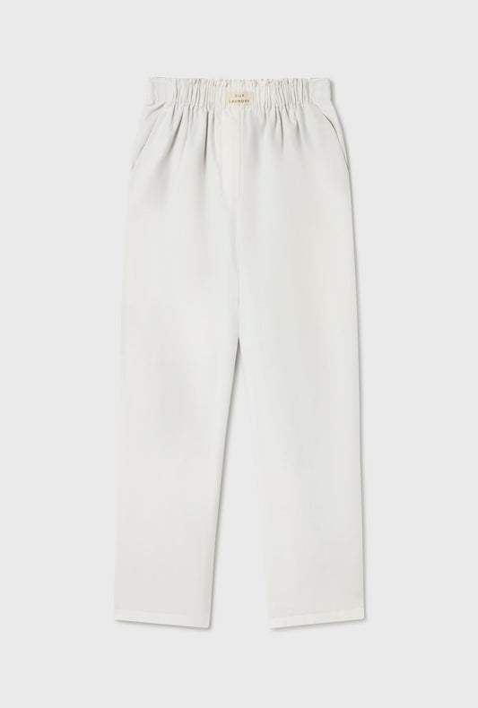 Cotton Silk Paper Bag Pants (Dust)