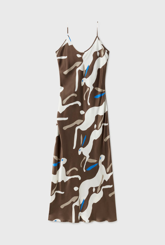 Silk Laundry 1996 Dress (Rabbit Dark Earth)