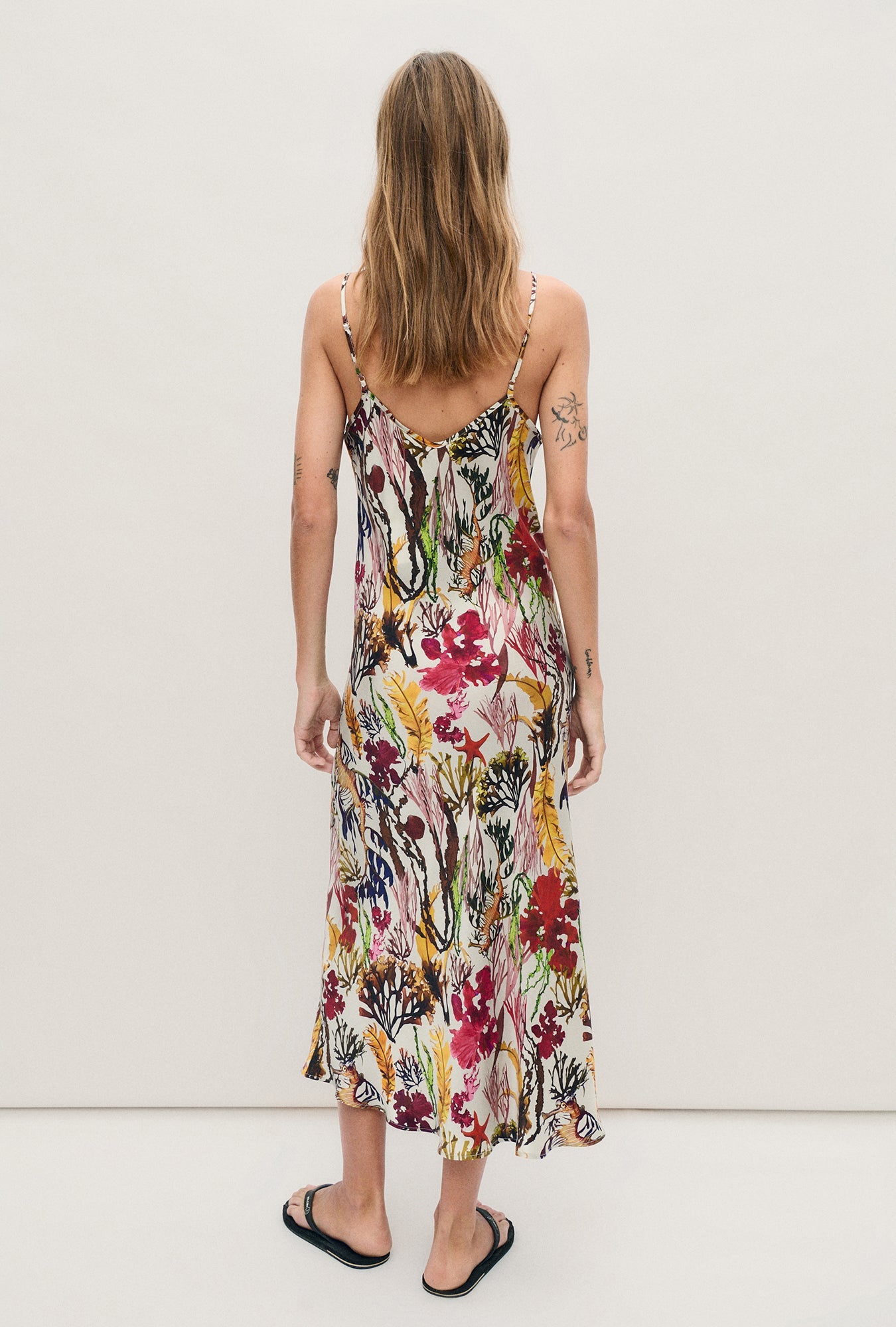 Silk Laundry 90s Slip Dress (Planktonic)