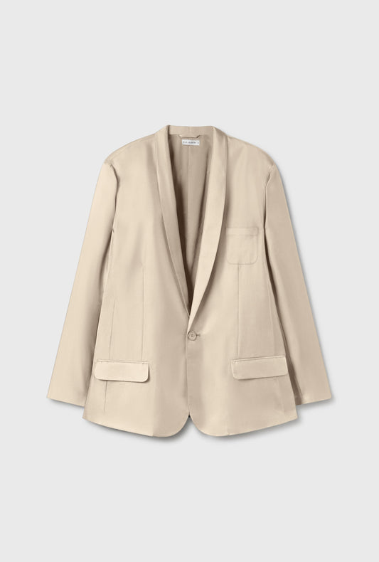 Silk Laundry Twill Miami Blazer (Hazelnut)