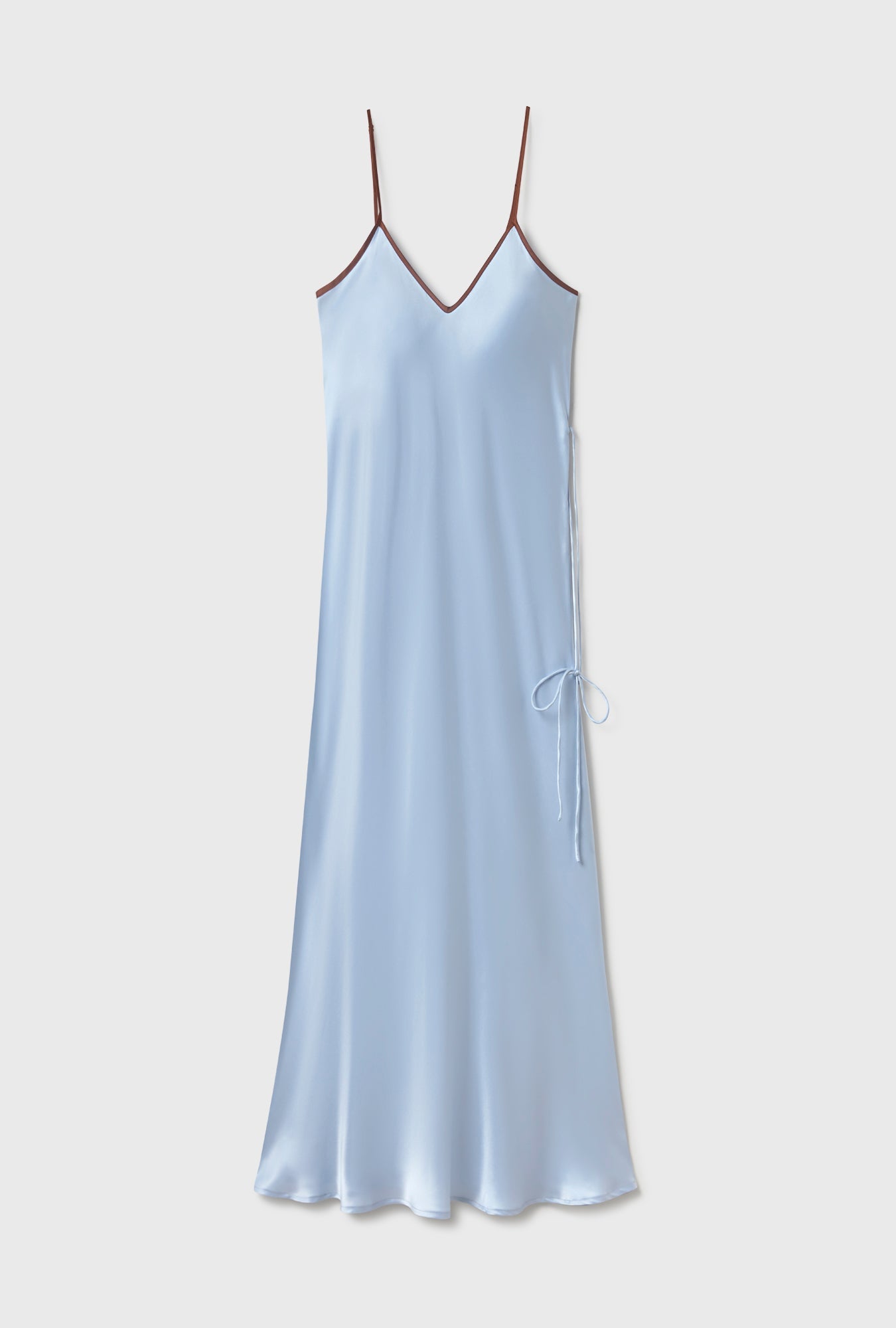 Silk Laundry 90s Slip Dress (Cornflower)