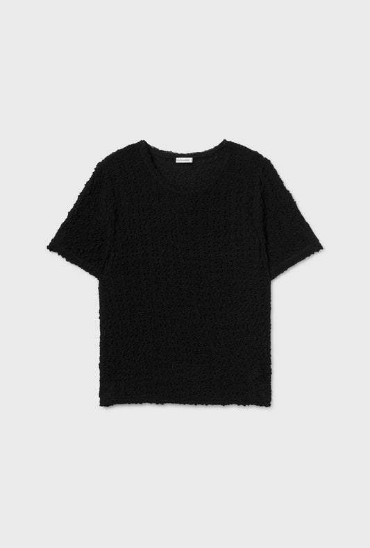 Silk Laundry Pebble Tee (Black)