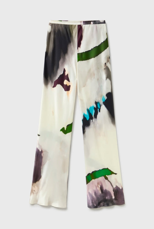 Silk Laundry Bias Cut Pants (Phosphate)