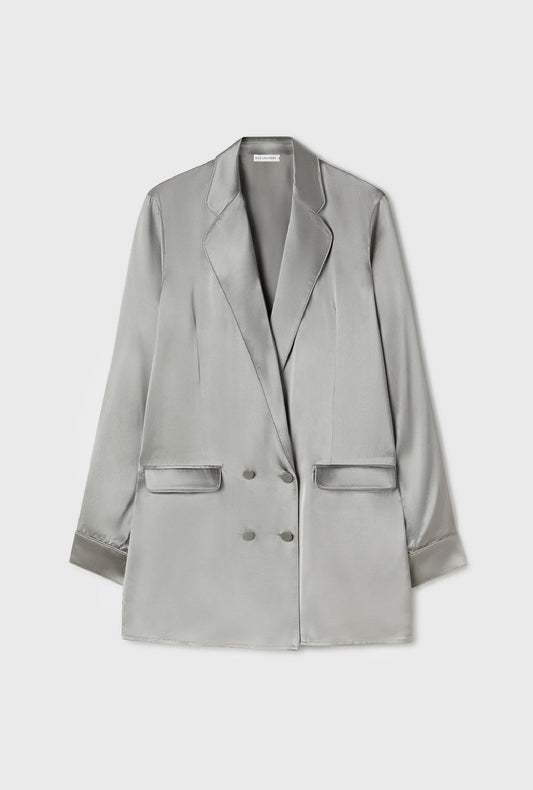 Silk Laundry Relaxed Blazer (Moon)