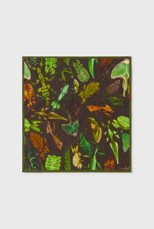 Cotton Silk Scarf (Bug Camo)