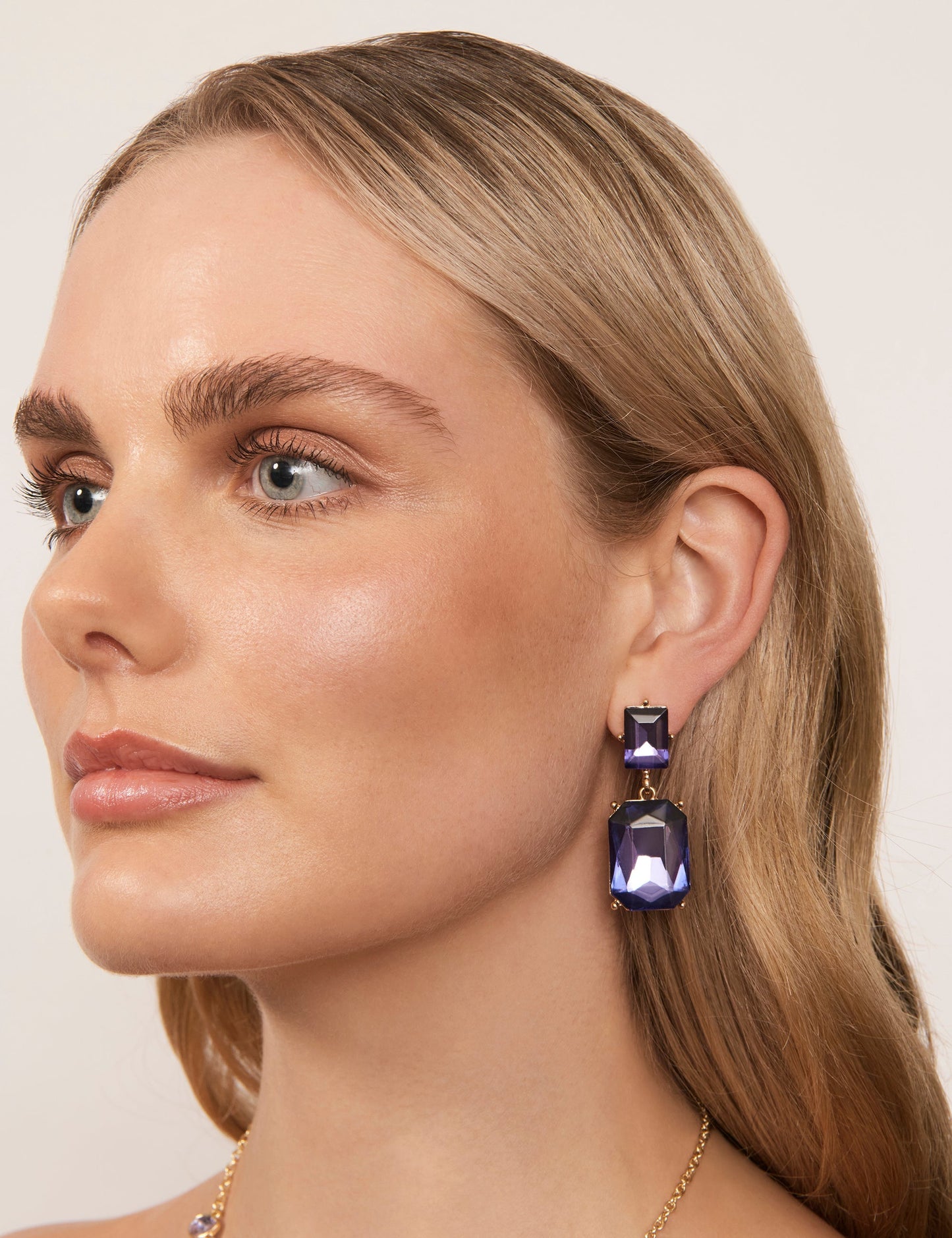 GROUP48 INTERLUDE RECTANGLE DROP EARRING (Print)