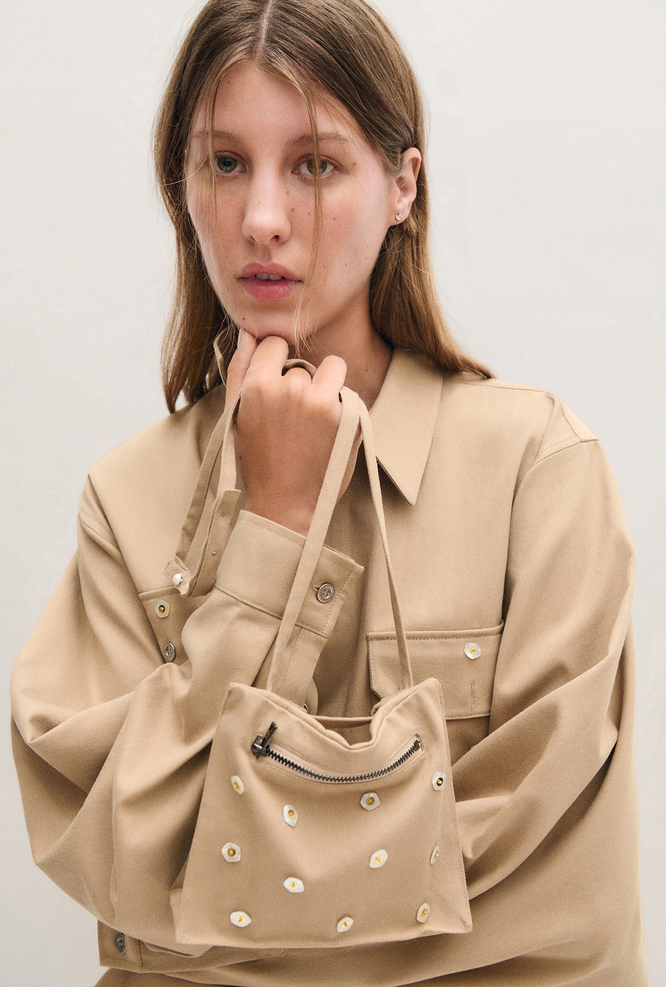 Silk Laundry Pearl Shirt (Cowrie)