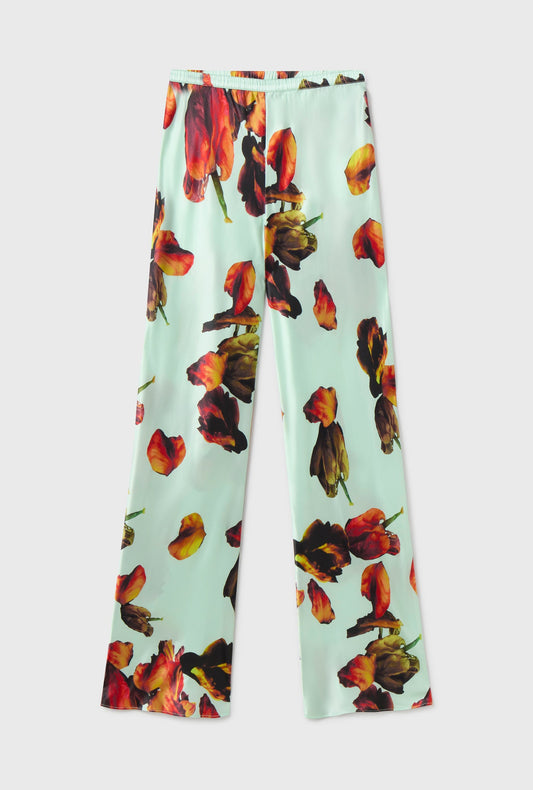 Silk Laundry Bias Cut Pants (Tulipa Dew)