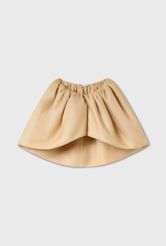 Silk Laundry Organza Cape (Beige)