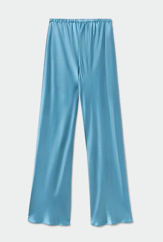 Silk Laundry Bias Cut Pants (Lake)