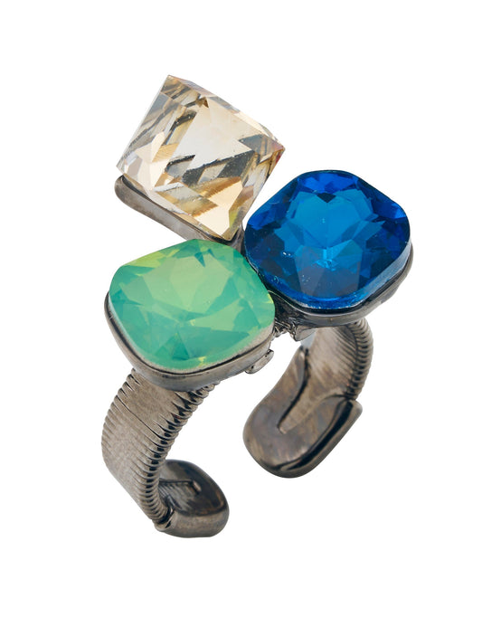 Colette STATEMENT STONE CLUSTER RING (Print)