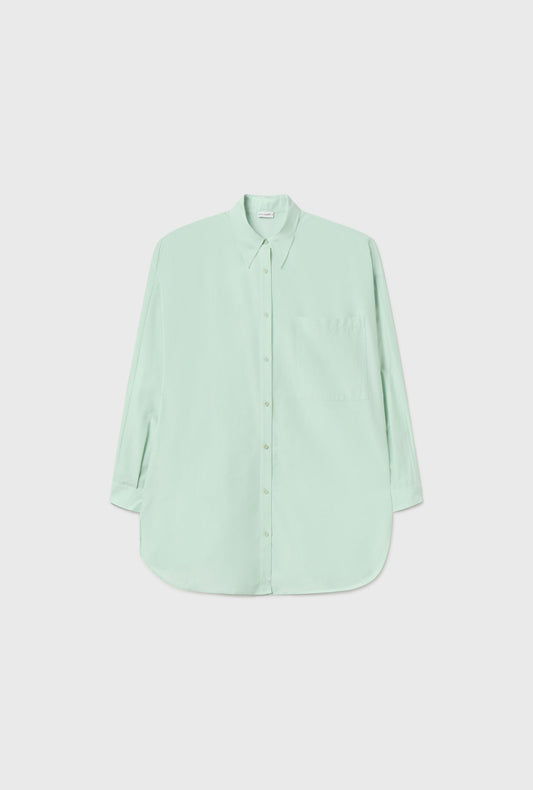 Silk Laundry COTTON SILK ROUND SHIRT (Dew)