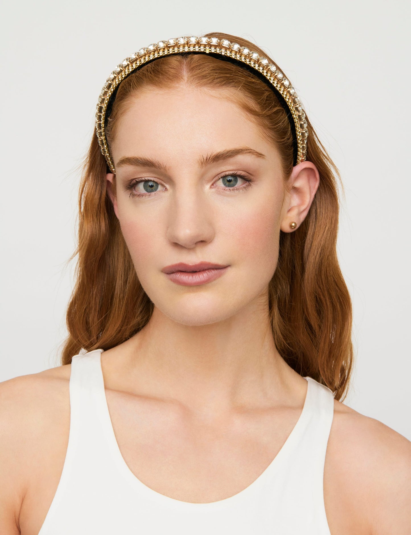 GROUP48 FULL CRYSTAL NARROW HEADBAND (Print)