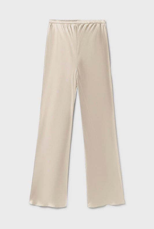 Silk Laundry Bias Cut Pants (Hazelnut)