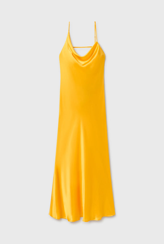 Silk Laundry Carrie Dress (Marigold)