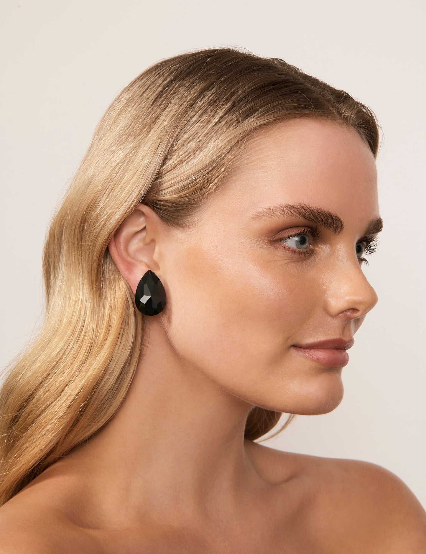 GROUP48 SOLOIST TEARDROP CLIP EARRING (Print)