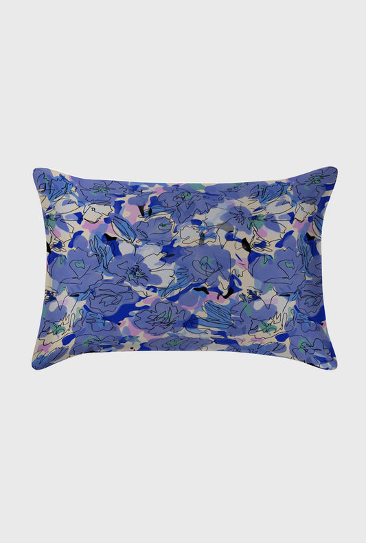 Silk Laundry Pillowcase Cornflower (Floral)
