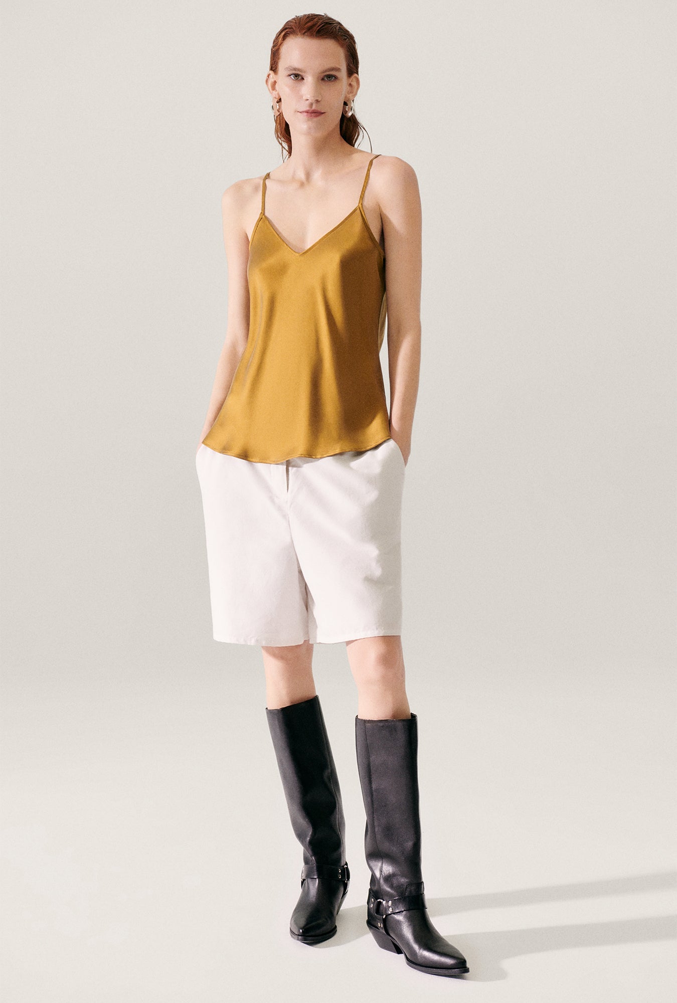 Silk Laundry Bias Cut Cami (Drought)