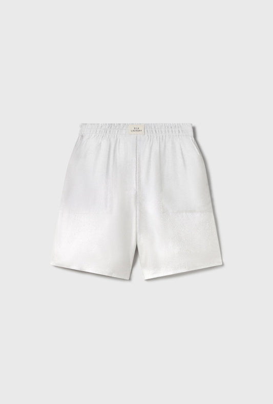 Silk Laundry Boxer Short (Silver Foil)